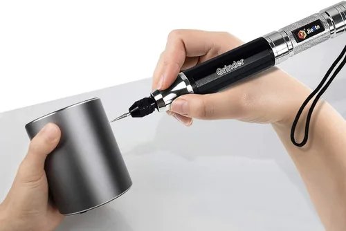 Vista 2 de Bolígrafo de grabado, kit de herramientas de grabado eléctrico portátil, máquina grabadora recargable para metal, vidrio, madera, cuero, joyería