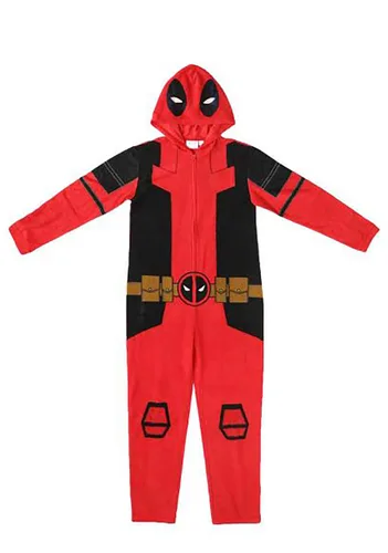 Vista 4 de Disfraz de Enterizo Unisex Deadpool Marvel para Adultos Multicolor