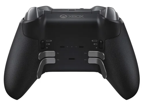 Vista 5 de Chrome Gold" UN-MODDED Custom Controller compatible with XBOX ONE ELITE Series 2 Soft Touch Finish