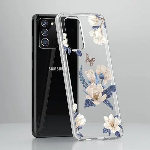 Vista 5 de Funda para Galaxy Note 20 5G, transparente, delgada, a prueba de golpes, suave goma de poliuretano termoplástico, cubierta protectora para teléfono
