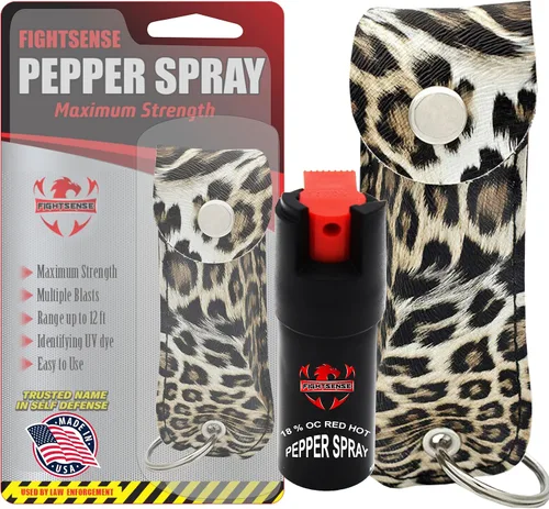 Vista 13 de FIGHTSENSE Spray de pimienta de defensa propia, 1/2 oz, tamaño compacto, fórmula de grado policial de máxima potencia, la mejor herramienta
