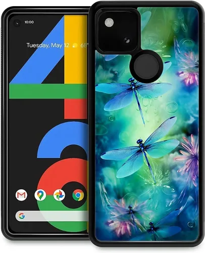 Vista 10 de Compatible con Google Pixel 4A 5G Mobile Case Creative Acrylic Panel trasero Silicona Protección Grip especialmente diseñado para Google Pixel 4A 5G