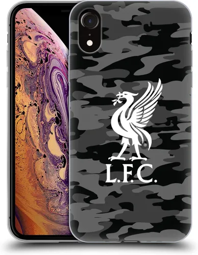 Vista 155 de Head Case Designs Funda de gel con licencia oficial del Liverpool Football Club Away Colourways Crest Camou [protección de grado militar] compatible