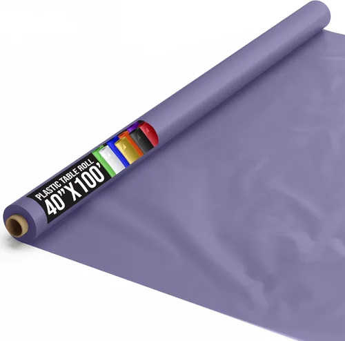 Vista 99 de Exquisito rollo de mantel de mesa de plástico aqua de Party Solids 4 piezas 40" X 300' Rollo de mantel de mesa de plástico - Rollos de mantel