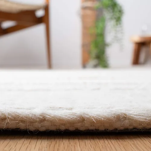 Vista 8 de SAFAVIEH Natura Collection - Alfombra decorativa de 2 x 3 pies, natural, lana hecha a mano, ideal para zonas de alto tráfico en entrada, sala