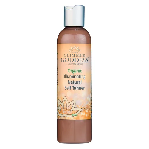 Vista 10 de Glimmer Goddess Autobronceador orgánico sin DHA - Loción bronceadora sin sol (oscuro), 8 onzas
