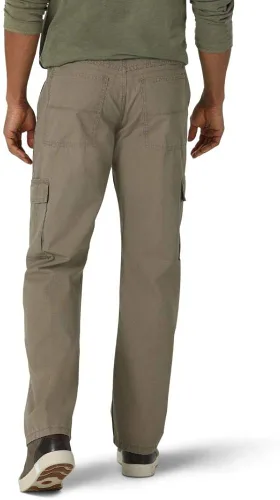 Vista 2 de Wrangler Authentics Pantalón cargo de sarga de ajuste relajado para hombre