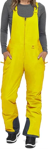 Vista 7 de Baberos de nieve para mujer, impermeables, aislados, para esquí, snowboard, invierno, cálidos, overoles, trajes de nieve Ripstop