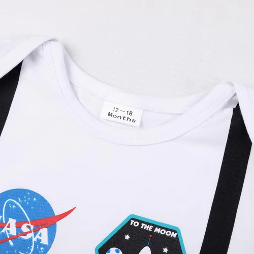 Vista 3 de Zusnxaxe Disfraz de astronauta para bebé recién nacido, disfraz de chef de astronauta, policía con sombrero
