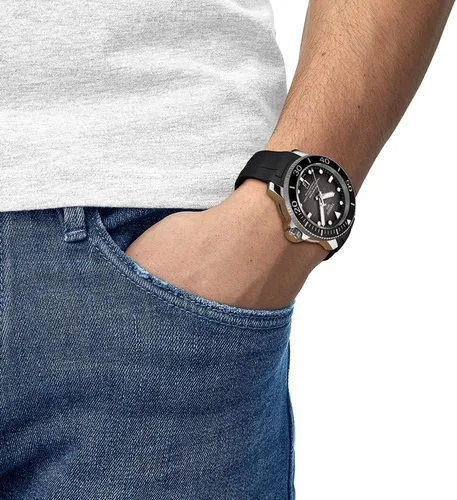 Vista 2 de Tissot Seastar PRO 2K PW80 SS BK RB GY IND, Negro -, Mecánico