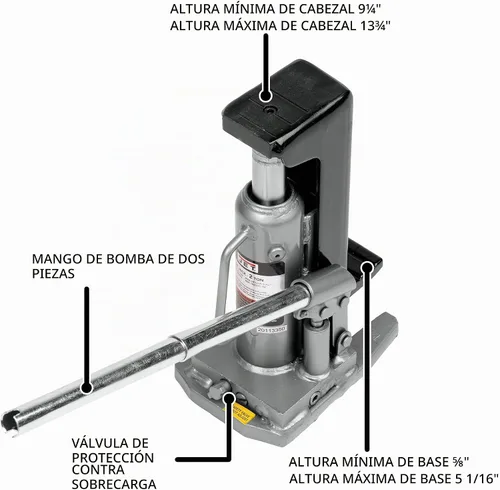 Vista 2 de JET Gato hidráulico del dedo del pie de 2 toneladas (modelo JTJ-2ST)