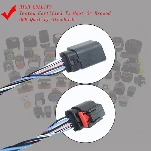 Vista 6 de Conector de arnés de sensor de flujo de aire masivo 3L3A-12B579-BA MAF0012 Reemplazo para Ford F150 F250 E150 E250 E350 Lincoln Mercury E150 Escape