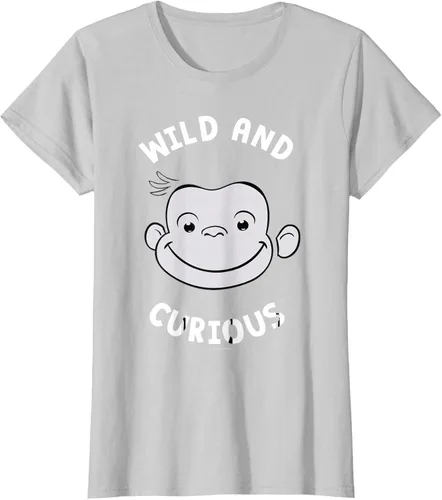 Vista 23 de Curious George Camiseta Big Face Wild and Curious Negro