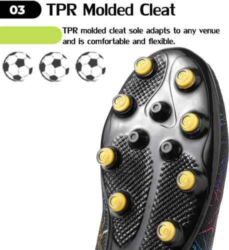 Vista 6 de Zapatos de fútbol para hombre, zapatos de fútbol para exteriores, botas de fútbol juveniles, zapatos de fútbol para niños