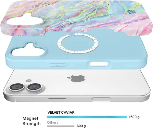 Vista 1156 de VELVET CAVIAR Funda para iPhone 15, compatible con MagSafe, probada contra caídas de 10 pies, fundas protectoras de diseño, leopardo color rosa