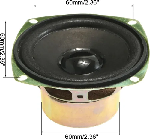 Vista 3 de uxcell 10W 4 Ohm 3 Pulgadas 3.071x3.071x1.535 in Altavoz Anti-Magnético Altavoz 4pcs