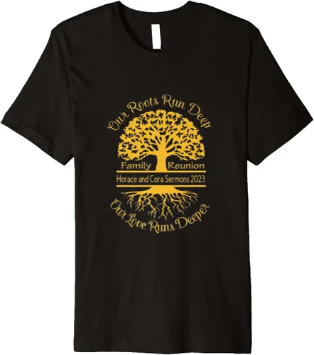 Vista 2 de Camiseta Premium Horace & Cora, Negro