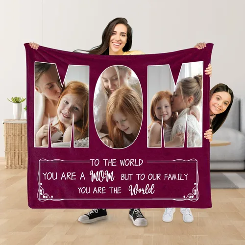 Vista 9 de Manta personalizada con fotos, texto, regalos personalizados para parejas, mantas con mis propias fotos, mantas con fotos personalizadas para niños