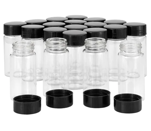 Vista 16 de 20pcs Colección de Muestra Líquida Borwn Botellas de Vidrio Frascos Tapón Tornillo Capacidad 0.1 fl oz Ámbar