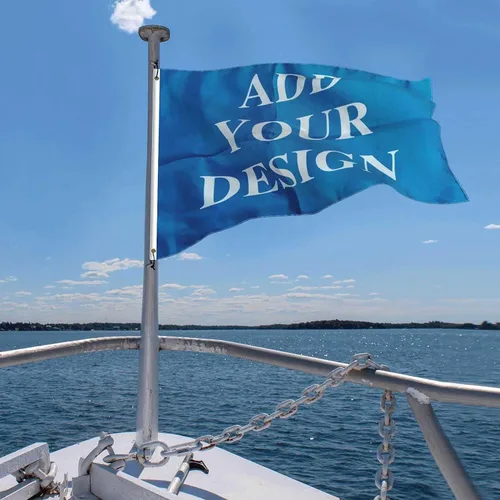 Vista 5 de 3 banderas pequeñas personalizadas para barco (solo bandera) (20 x 30 pulgadas)