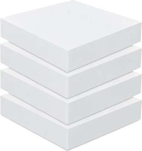 Vista 10 de Frienda Paquete de 4 cojines de espuma de alta densidad de 2 x 18 x 18 Blanco