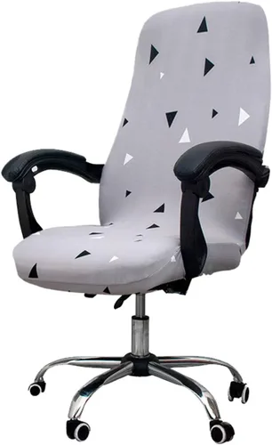 Vista 12 de WOMACO Fundas para Silla de Oficina Estampadas, Funda Elástica para Silla de Computadora Funda Universal para Silla de Jefe Estilo Simplismo Moderno