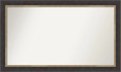 Vista 379 de Amanti Art Espejo personalizado, espejo de baño negro Astor, espejo de pared o espejo de tocador de baño sobre el fregadero (25 x 25 pulgadas)