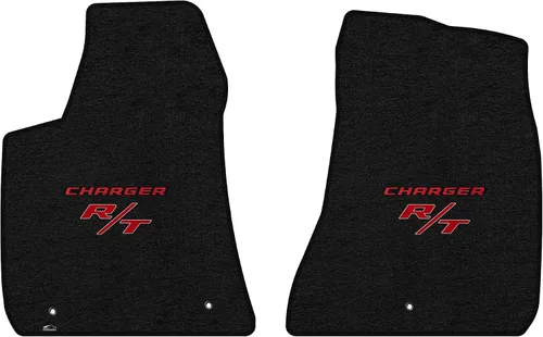 Vista 14 de Lloyd Mats Alfombrillas de piso de ajuste personalizado para Dodge Charger RWD 2011-2023 LogoMat Juego de 2 piezas Carbón 2PC Front Mats Charcoal