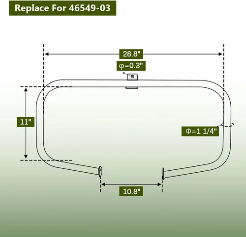 Vista 3 de Green-L Barra de choque de carretera para Harley Touring Road King Electra Street Glide 1997-2008 Negro