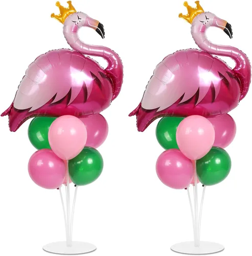 Vista 21 de Kit de soporte para globos de fiesta de fútbol 2 juegos con 2 globos de rugby de aluminio tipo bola, centro de mesa temático de fútbol para mesas