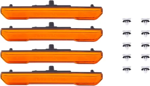 Vista 9 de Diode Dynamics Marcadores laterales secuenciales LED compatible con GMC Sierra HD 2500/3500 2020-2023, ámbar (juego)