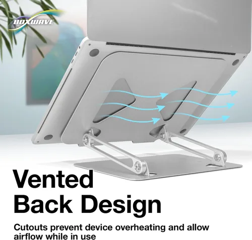 Vista 5 de BoxWave Stand and Mount Compatible with COLORROOM K10 Smart Watch (1 in) - Executive VersaView Stand, Ergonomic Adjustable Viewing Angle Metallic