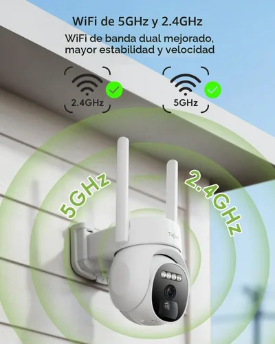 Vista 3 de Paquete de 2 cámaras de seguridad solar 2K inalámbricas