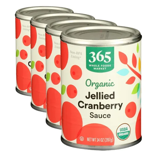 Vista 8 de 365 by Whole Foods Market, Salsa de arándanos rojos orgánica en gelatina, 14 onzas