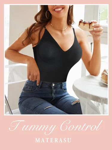 Vista 7 de materasu Faja moldeadora ajustable sin costuras para mujer, control de abdomen, cuerpo completo, moldeador de glúteos, adelgazador de muslos
