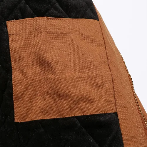 Vista 4 de GRANDWISH Chaqueta de invierno con capucha para niños, abrigo con forro de edredón, Marrón