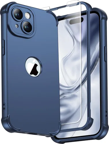 Vista 147 de ORETECH Funda para iPhone 11, con [2 protectores de pantalla de vidrio templado] [prueba de caídas de grado militar de 10 pies]