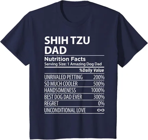 Vista 85 de Shih Tzu Dad - Camiseta divertida para dueño de perro Shih Tzu, Negro