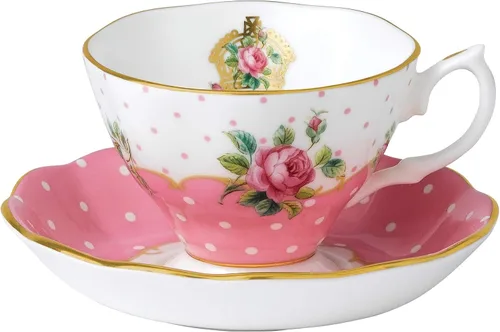 Vista 4 de Royal Albert, juego de té (taza y plato) rosa confetti, talla única , Multicolor Rosa Multi