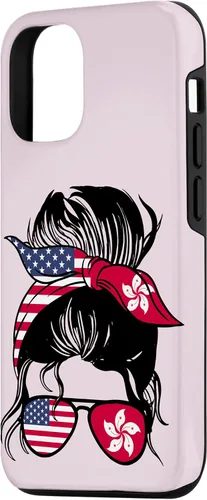 Vista 2 de Funda para iPhone 14 Half Hong Kong Half American Mix Hong Kong Roots