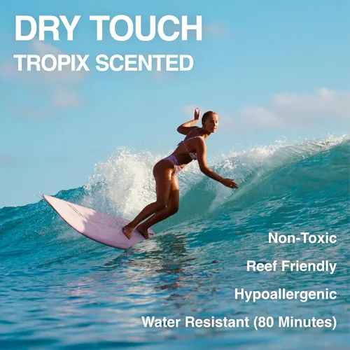Vista 3 de Surface TROPIX - Protector solar transparente en barra, resistente al agua, de amplio espectro UVA/UVB, protección de secado rápido, sin PABA, SPF