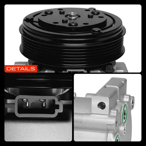 Vista 9 de A-Premium Compresor de aire acondicionado con embrague compatible con Ford Focus 2.0L 2003-2004, solo se adapta a DOHC Compatible with Ford Focus