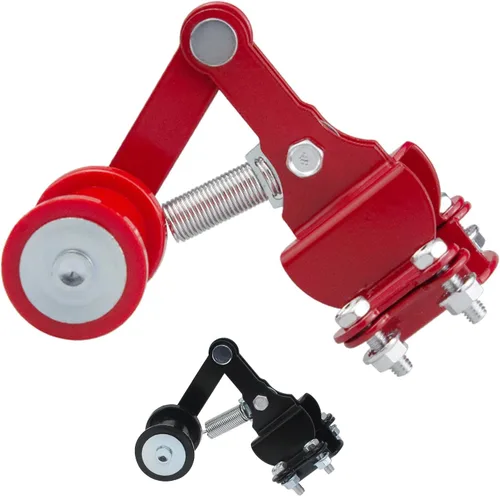 Vista 6 de Ajustador de Cadena Tensor Rodillo Guía Piezas de Repuesto del Mercado de Accesorios Ajuste Universal para Pit Pro Dirt Bike 4 Ruedas ATV QUAD
