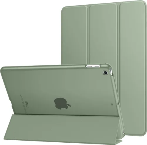 Vista 46 de MoKo Funda para iPad 9.7 2018/2017 de 5ª / 6ª Generación - Funda delgada y ligera con soporte para Smartphone con parte trasera translúcida