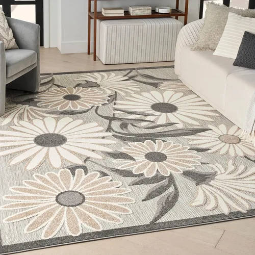 Vista 57 de Nourison Home Aloha - Alfombra beige de 2 pies 3 pulgadas x 12 pies, fácil de limpiar, no se desprende, para dormitorio, sala de estar, comedor