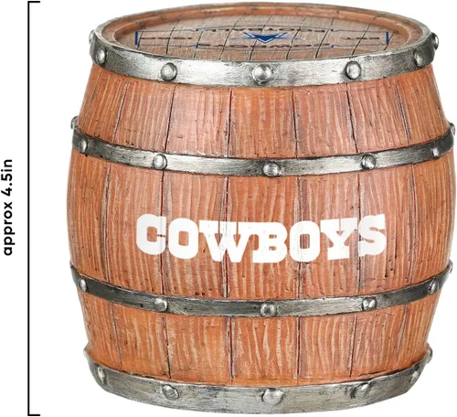 Vista 130 de FOCO NFL Team Logo 5-Pack Barrel Beverage Drink Coaster Set