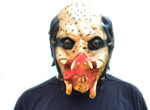 Vista 4 de Acid Tactical Predator - Máscara de látex para disfraz de Halloween para hombre