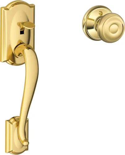 Vista 17 de SCHLAGE FE285 622 Acc CAM LH Juego de Manijas Mitad Inferior, Moldura Interior Camelot, Negro Mate