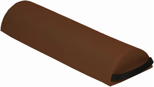 Vista 6 de Mesa de masaje de lujo de gran tamaño de 6 pulgadas de diámetro, media almohada de 25 pulgadas, color burdeos
