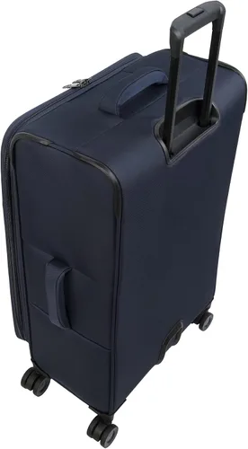 Vista 6 de it luggage Precursor - Juego de 3 ruedas giratorias expansibles de 8 ruedas a cuadros Softside, Gris con azul, It Luggage Precursor - Juego de 3